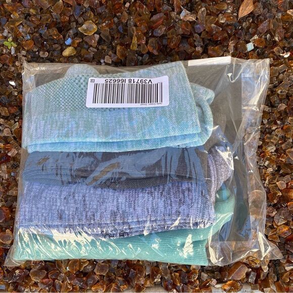 TOMMIE COPPER Compression Over-the-Calf Socks Gray/Jade Green (4)Pack Medium NWT - Picture 4 of 8